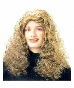 Fun Plus Wigs Adult Long Blonde Curly Wig