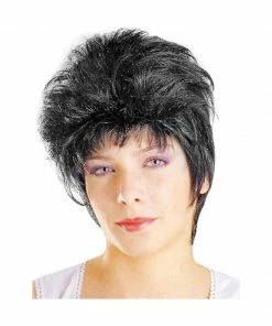 Fun Plus Adult Short Black Costume Wig Wigs