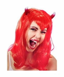 Fun Plus Adult Women's Devilina Wig W/ Horns Wigs