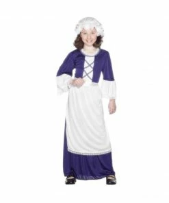 Brands On Sale Childs Blue Colonial Girl Costume