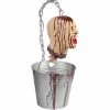 Fitco Decor Bleeding Head In Bucket Halloween Prop