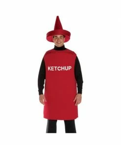 Buy Seasons Adult Costumes Adult Ketchup Bottle Costume