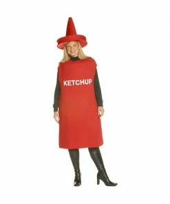 Rasta Imposta Adult Plus Size Ketchup Bottle Costume