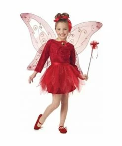 California Costume Co. Child's Red Fairy Princess Costume Kids Costumes