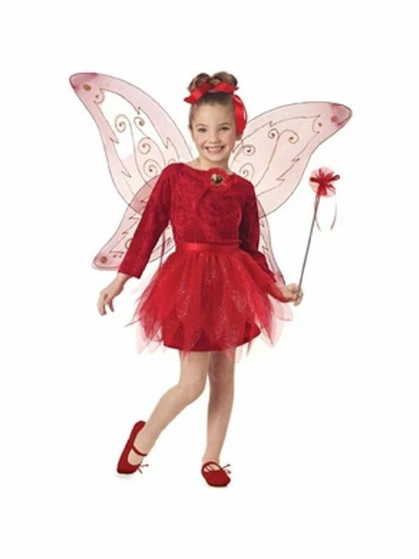California Costume Co. Child's Red Fairy Princess Costume Kids Costumes 3 California Costume Co. Child's Red Fairy Princess Costume Kids Costumes