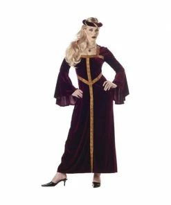 California Costume Co. Adult Burgundy Guinevere Costume