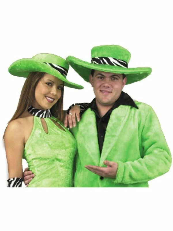 Charades Adult Men's Fur Pimp Hat Hats 3 Charades Adult Men's Fur Pimp Hat Hats