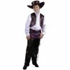 Charades Child's Black Cowboy Leather Chaps & Vest Costume Kids Costumes
