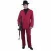 Charades Adult Costumes Adult Red Gangster Suit Costume