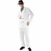 Charades Adult Costumes Adult Men's White Gangster Suit Costume