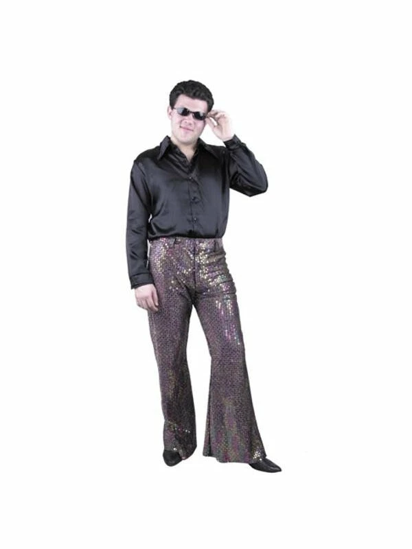 Charades Adult Costumes Adult Men's Sequin Disco Pants 3 Charades Adult Costumes Adult Men's Sequin Disco Pants