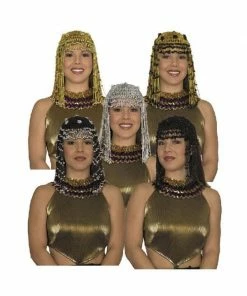 Charades Hats Adult Beaded Cleopatra Headpiece