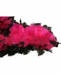 Charades Fushia/Black Chandelle Feather Boa