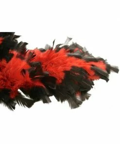 Charades Accessory Kits Red/Black Chandelle Feather Boa