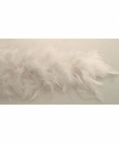 Charades White Turkey Feather Boa