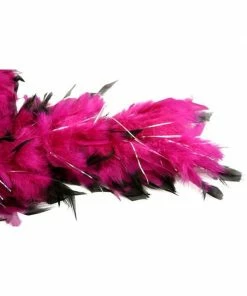 Charades Plum/Black W/Tinsel Feather Boa Accessory Kits