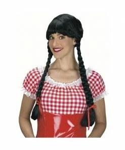 Fun World Wigs Adult Black Braided Wig