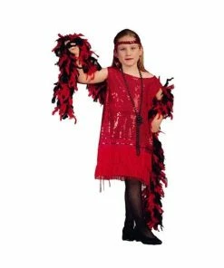 Brands On Sale Child Red Sequin Flapper Dress Costume