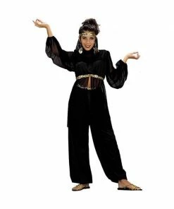 Charades Adult Black Harem Dancer Costume