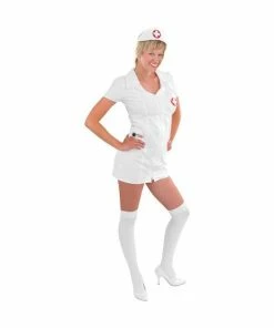 Charades Adult Double Zip Nurse Costume