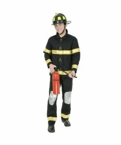Charades Adult Costumes Adult Fireman Costume