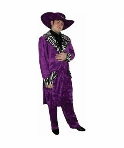 Charades Adult Long Pimp Suit Costume
