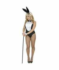 Charades Adult Costumes Adult Sexy Tuxedo Bunny Costume