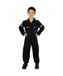Charades Kids Costumes Child's Air Force Stealth Pilot Costume