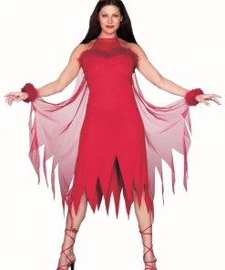 Pony Express Adult Marabou Devil Costume