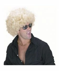 Lacey Wigs Men's Blonde Afro Wig