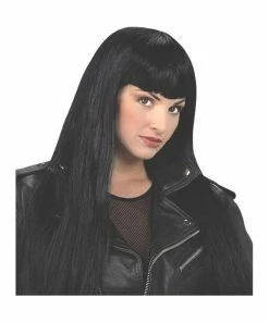 Fun World Wigs Long Black Costume Wig