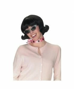Fun World Adult Black Flip Wig