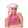 Pony Express Pink Glitter Cap W/ Hair Wigs