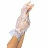 Be Wicked Adult White Fingerless Lace Gloves