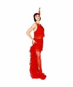 Underwraps Adult Red Sexy Flapper Costume