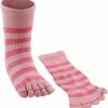 Brands On Sale Accessory Kits Two Tone Pink Toe Socks