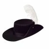 J Hat Hats Musketeer Pirate Hat With Feather