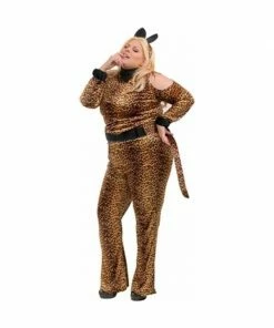 California Costume Co. Adult Costumes Adult Plus Size Leopard Costume