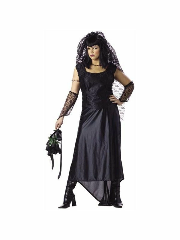 California Costume Co. Adult Plus Size Gothic Bride Costume 3 California Costume Co. Adult Plus Size Gothic Bride Costume