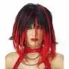 California Costume Co. Adult Black & Red Super Streak Wig 1 California Costume Co. Adult Black & Red Super Streak Wig