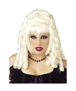 California Costume Co. Wigs White Curly Gothic Vampire Wig