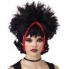 California Costume Co. Wigs Chunky Black & Red Gothic Streaked Wig