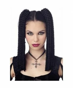 California Costume Co. Black Spiral Fall Clip-On Hairpiece