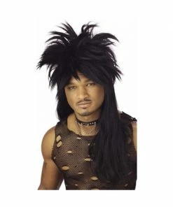 California Costume Co. Wigs Black Punk Mullet Wig