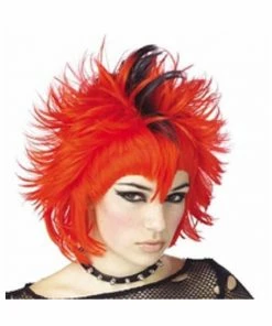 California Costume Co. Wigs Women's Red & Black Mohawk Wig