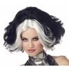 California Costume Co. Black & White Diva Wig