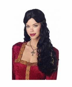 California Costume Co. Women's Black Renaissance Wig