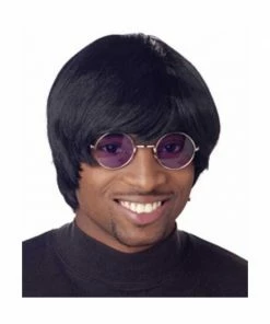 California Costume Co. Wigs Men's 60's Style Black Mod Wig
