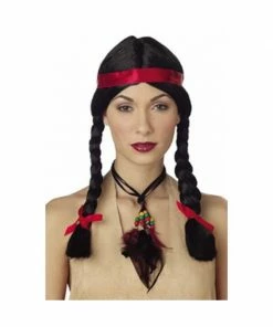 California Costume Co. Women's Indian Wig W/ Band Wigs