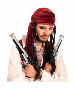 Fun World Adult Deluxe Pirate Scarf With Dreads Hats